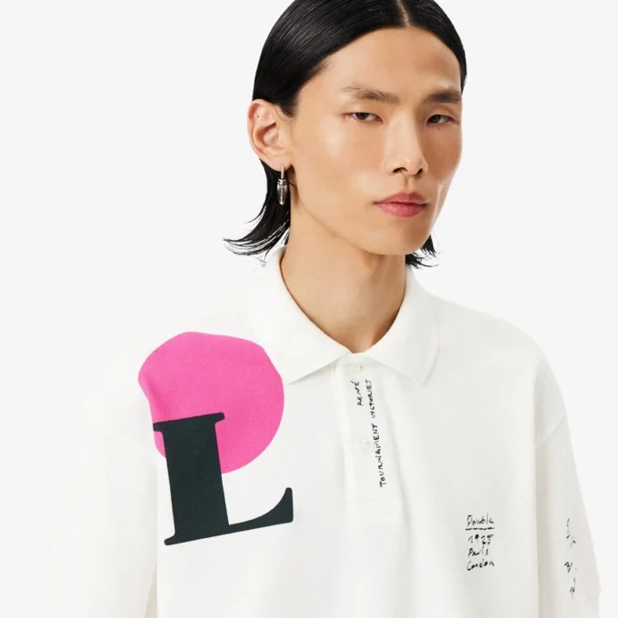 Runway Loose Fit Graphic Piqua Polo Shirt