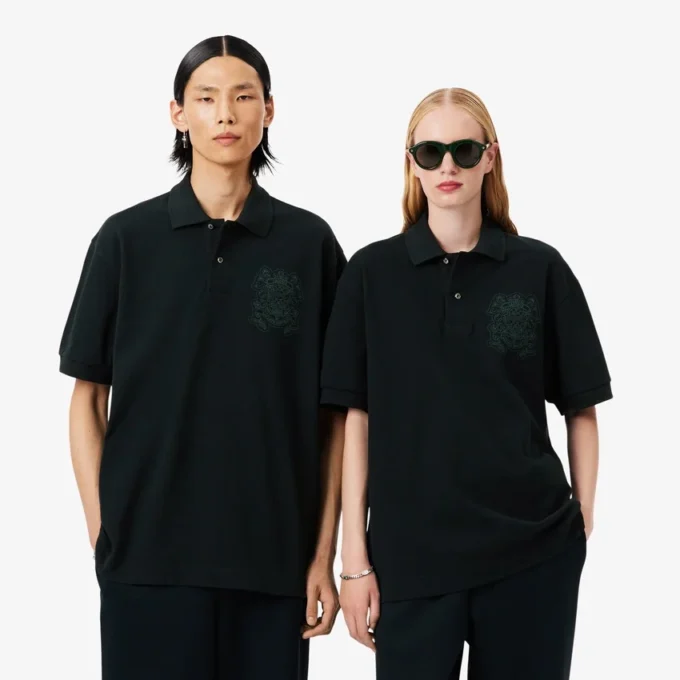 Runway Loose Fit Shield Piqua Polo Shirt