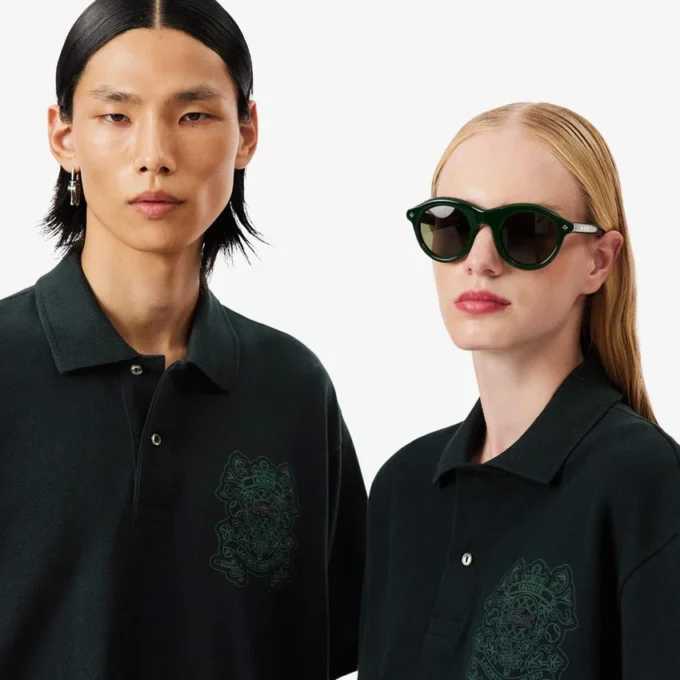 Runway Loose Fit Shield Piqua Polo Shirt