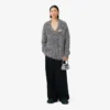 Runway Lurex Knit Cardigan