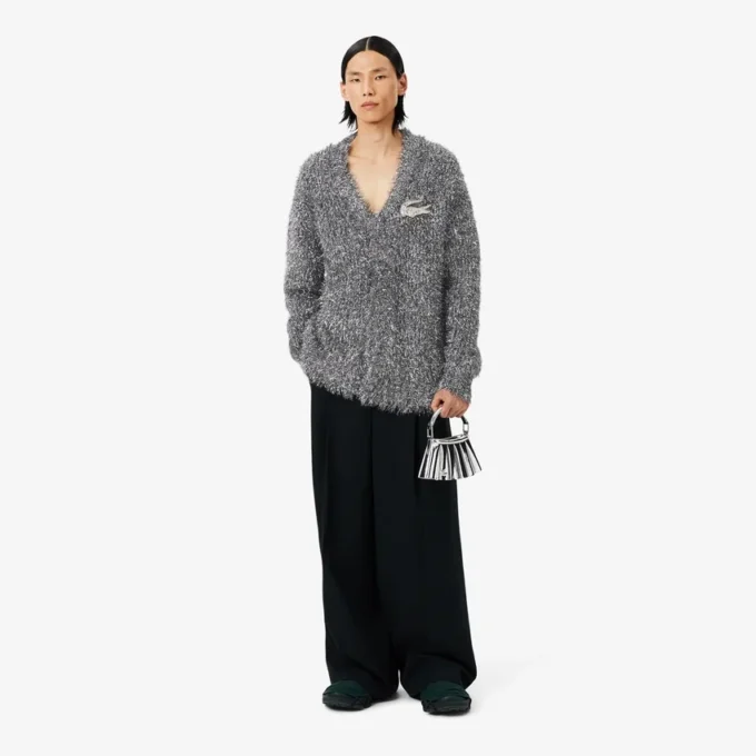 Runway Lurex Knit Cardigan