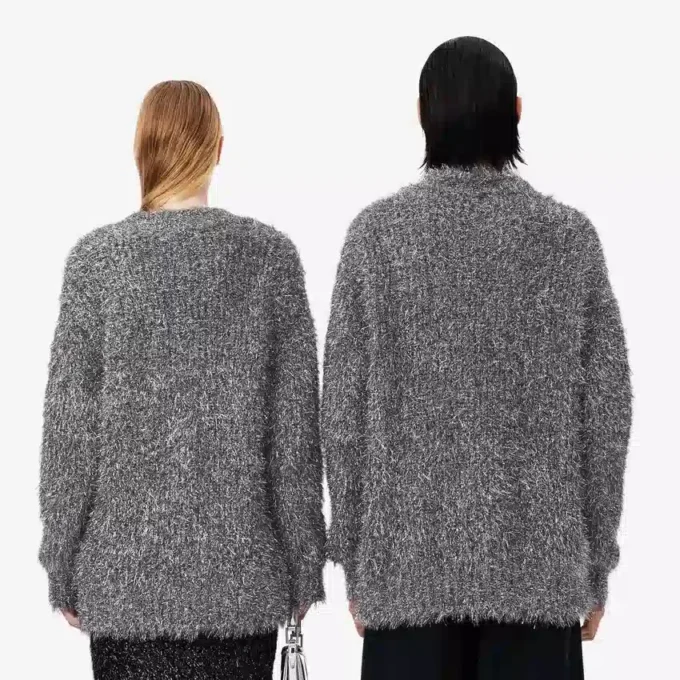 Runway Lurex Knit Cardigan