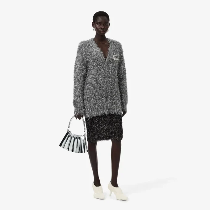 Runway Lurex Knit Skirt