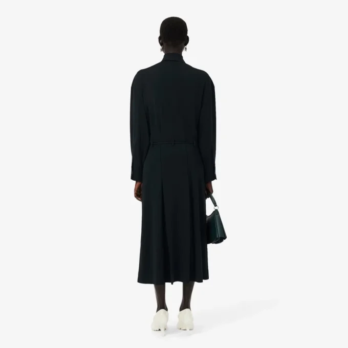 Runway Pleated Polo Maxi Dress