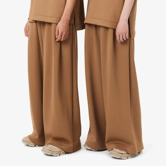 Runway Pleated Satin Joggers
