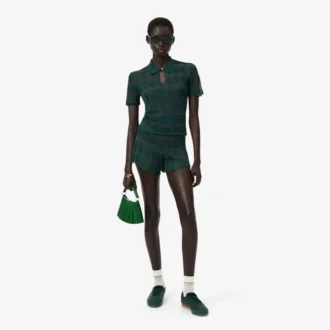 Runway Pointelle Knit Shorts