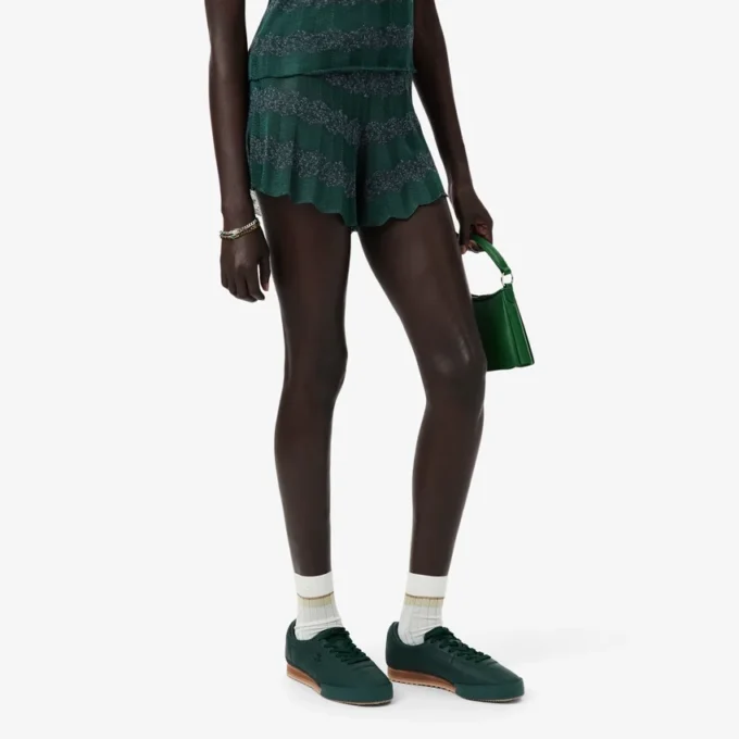 Runway Pointelle Knit Shorts