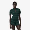 Runway Pointelle Polo Collar Sweater