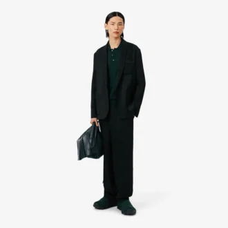Runway Polo Collar Merino Wool Sweater
