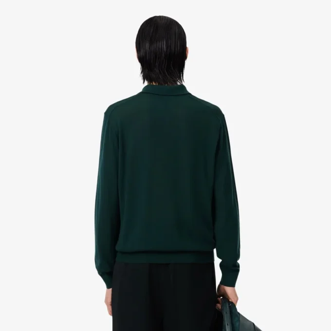 Runway Polo Collar Merino Wool Sweater