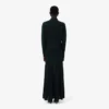 Runway Polo Collar Silk Maxi Dress
