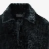 Runway Polo Collar Velour Sweater