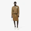 Runway Polo Shirt Collar Badge Accent Sweatshirt