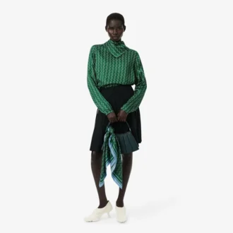 Runway Print Silk Square