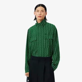 Runway Regular Fit Printed Satin Shirt