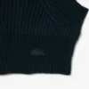 Runway Rib Knit Felted Wool Balaclava
