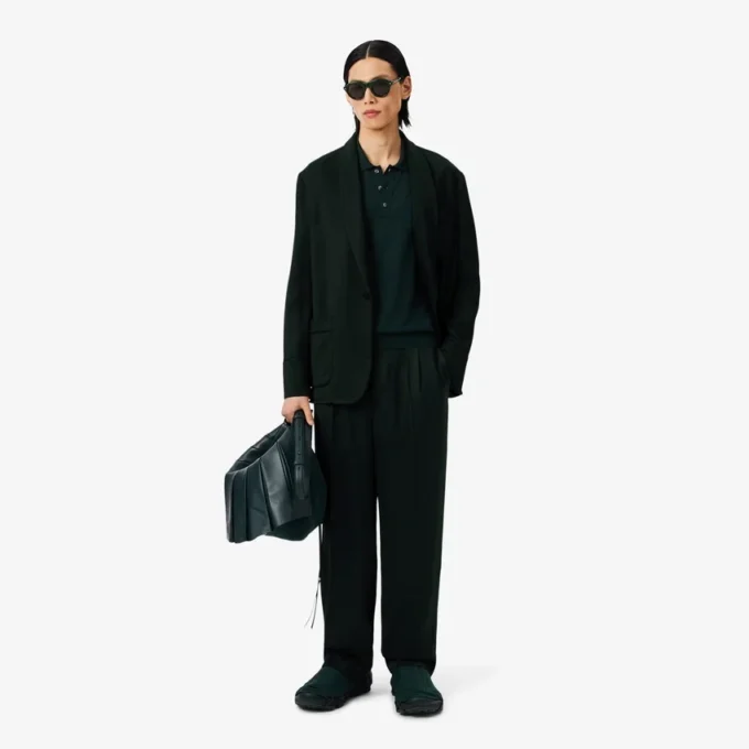 Runway Satin Shawl Neck Blazer