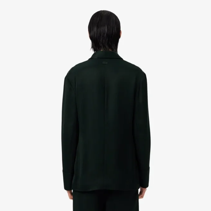 Runway Satin Shawl Neck Blazer