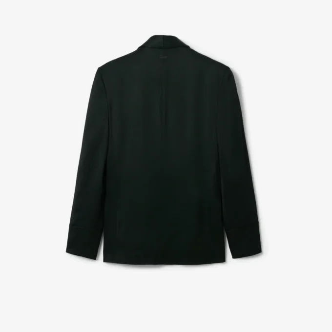 Runway Satin Shawl Neck Blazer