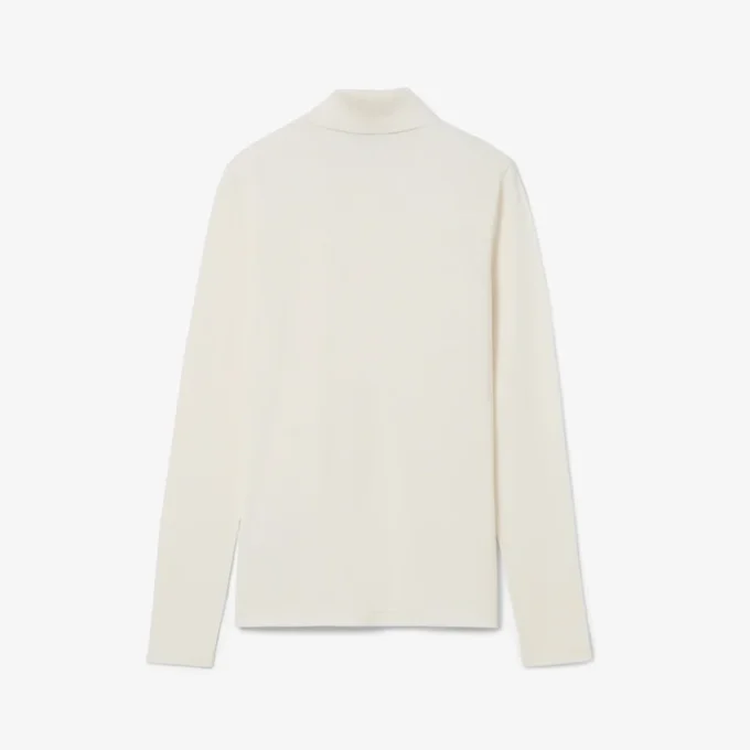 Runway Slim Fit Long Silk Sleeved Polo Shirt