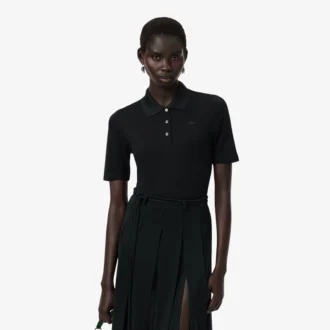 Runway Slim Fit Silk Mini-Piqua Polo Shirt