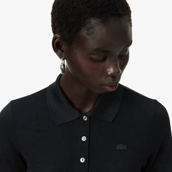 Runway Slim Fit Silk Mini-Piqua Polo Shirt