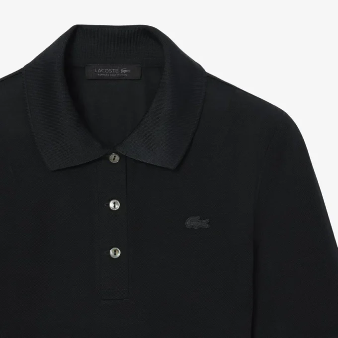 Runway Slim Fit Silk Mini-Piqua Polo Shirt