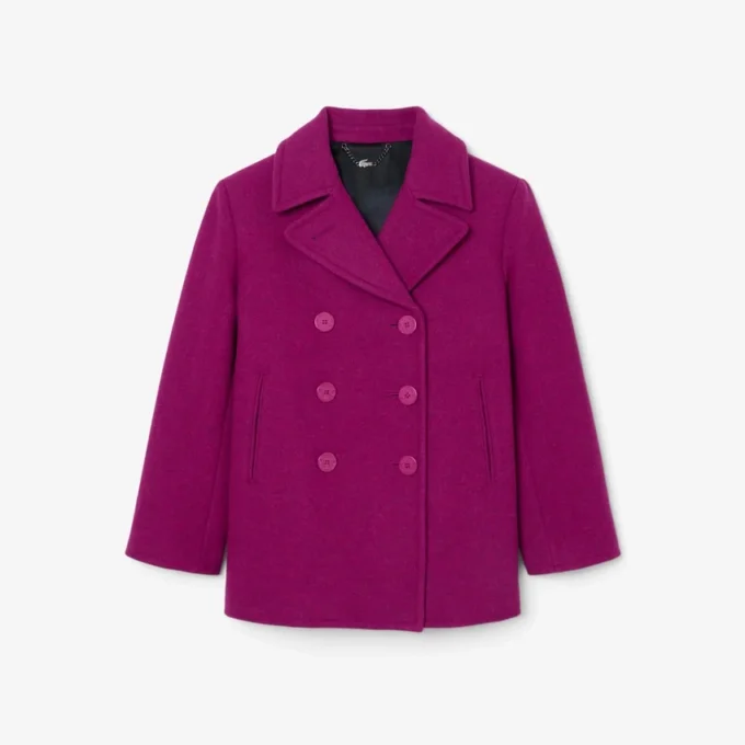 Runway Slub Wool Pea Coat