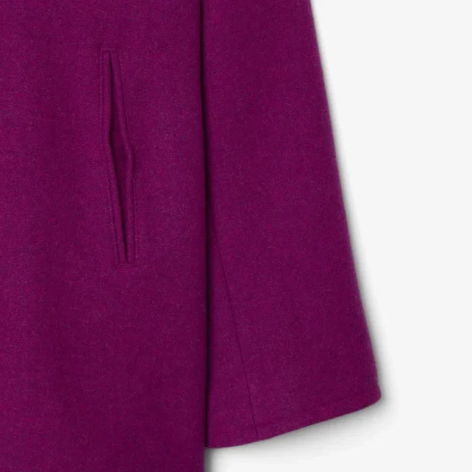 Runway Slub Wool Pea Coat