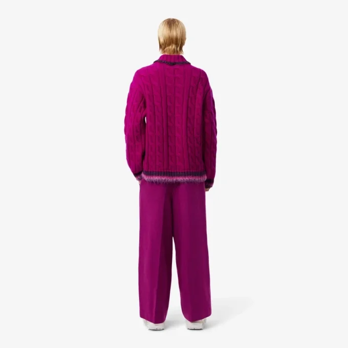 Runway Slub Wool Wide Fit Tailored Pants