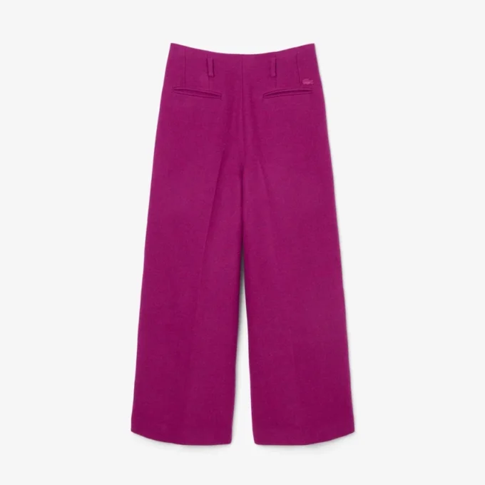 Runway Slub Wool Wide Fit Tailored Pants