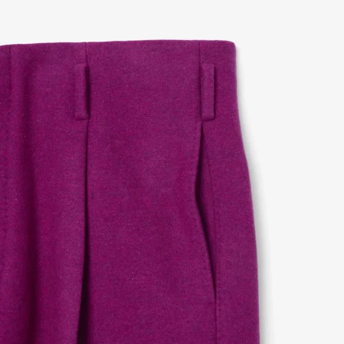Runway Slub Wool Wide Fit Tailored Pants
