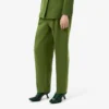 Runway Straight Fit Slub Wool Tailored Pants