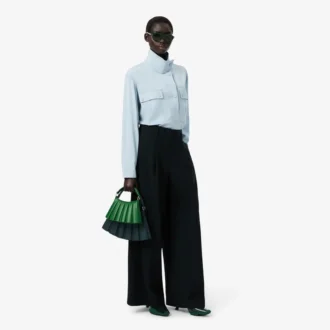 Runway Wide Fit Wool Blend Pants