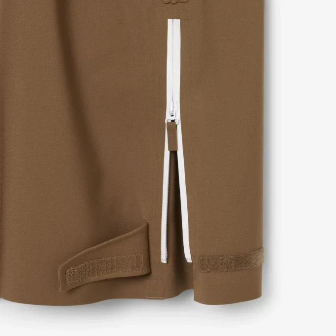 Runway Wool Blend Cargo Skirt