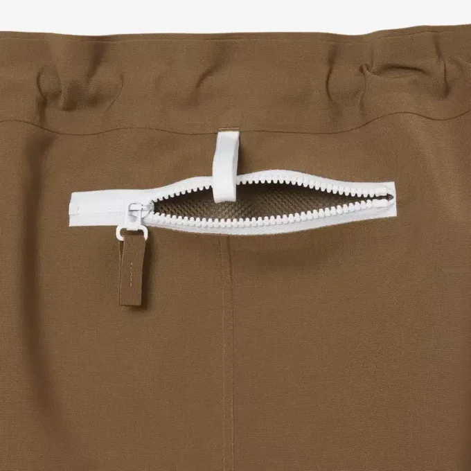 Runway Wool Blend Cargo Skirt