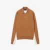 Runway Wool Blend Polo Collar Sweater