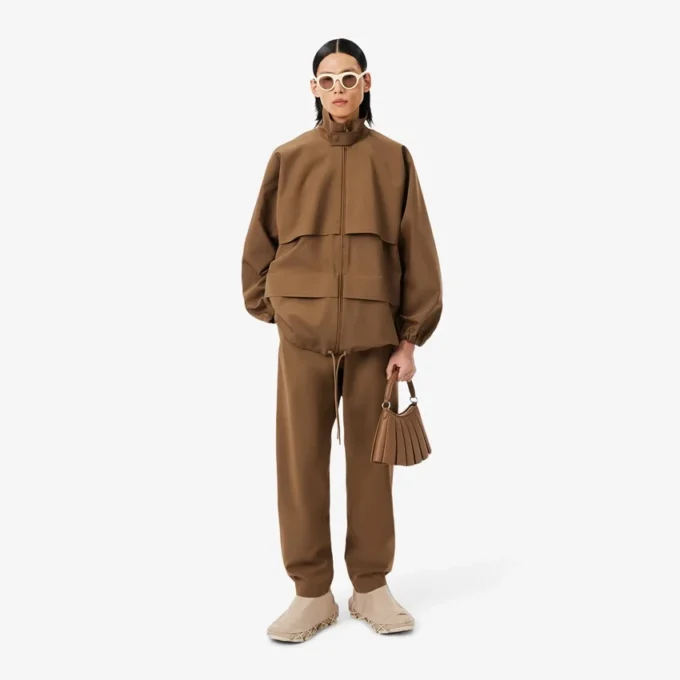 Runway Wool Blend Track Jacket