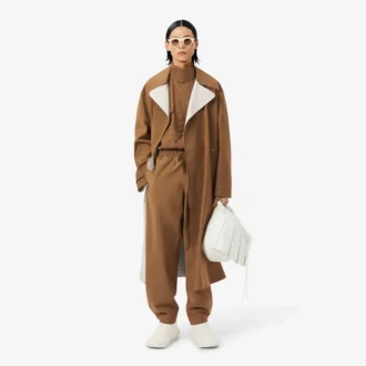 Runway Wool Blend Trench Coat