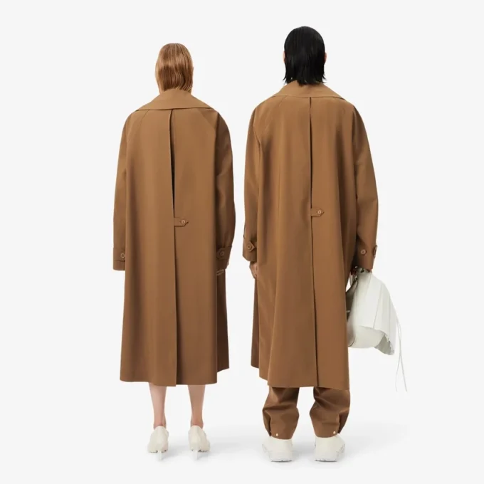 Runway Wool Blend Trench Coat