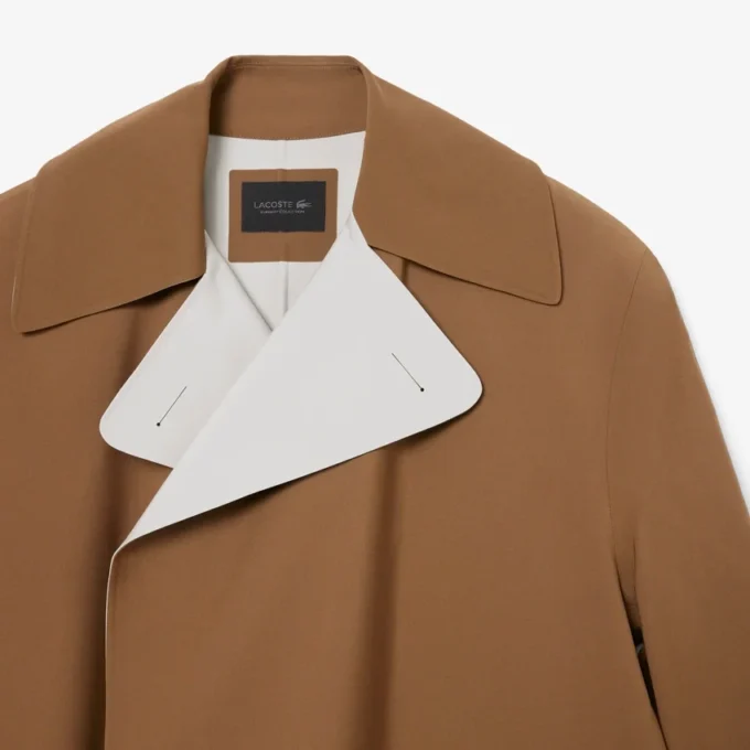 Runway Wool Blend Trench Coat