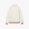 Runway Wool Polo Collar Cable Knit Sweater