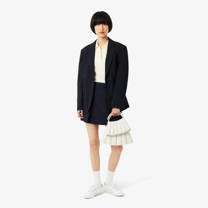 Short Fluid Pleated Skirt
