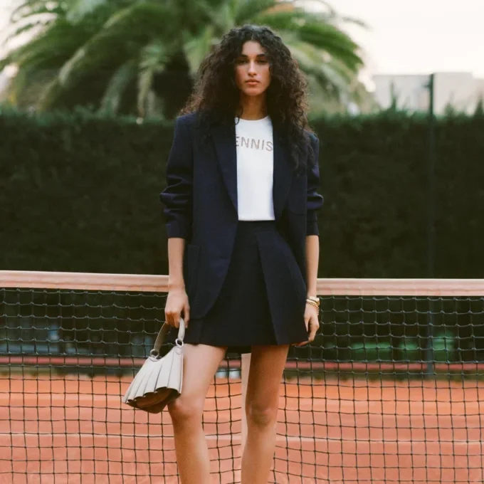 Short Fluid Pleated Skirt