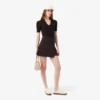 Short Pleated Wrap Skirt