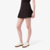 Short Pleated Wrap Skirt
