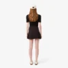 Short Pleated Wrap Skirt