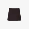 Short Pleated Wrap Skirt