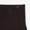 Short Pleated Wrap Skirt