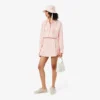 Short Seersucker Wrap Skirt
